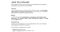 Desktop Screenshot of jedsundwall.com